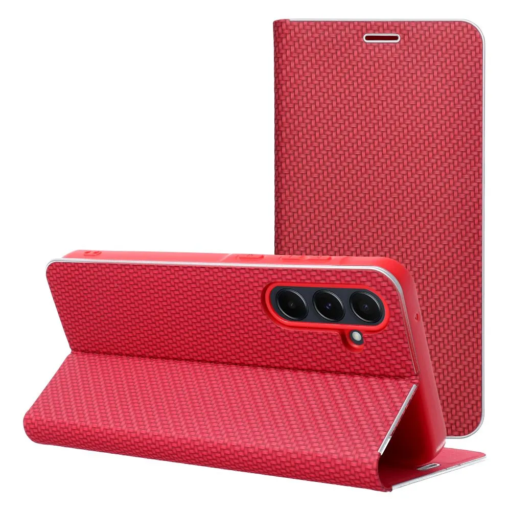 Flip case for Xiaomi Redmi NOTE 17 PRO 5G Luna Book Carbon red