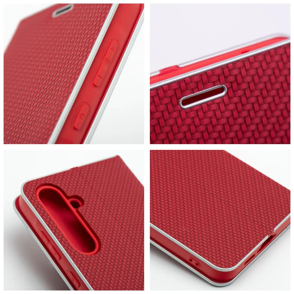 Flip case for Xiaomi Redmi NOTE 17 PRO 5G Luna Book Carbon red - 8. kép