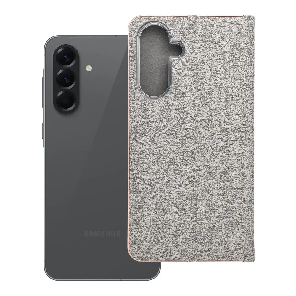 Flip case for Samsung A56 5G Luna Book Gold silver