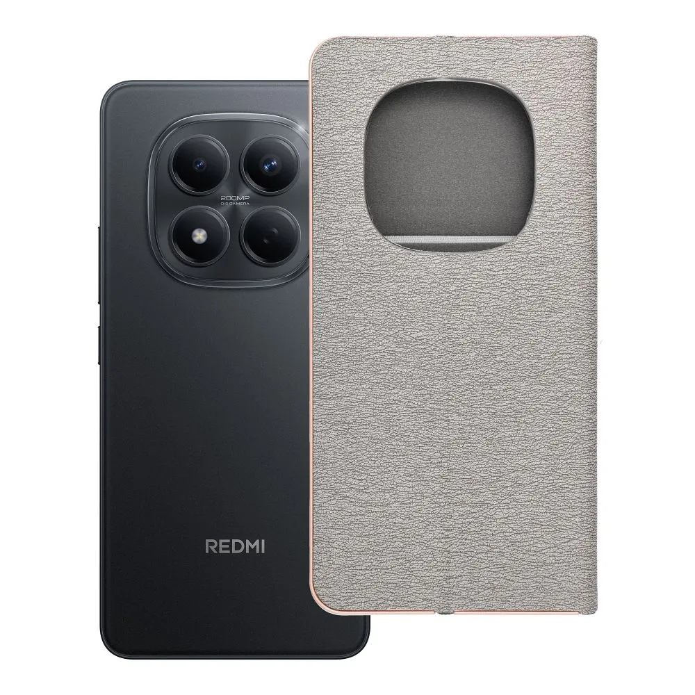 Flip case for Xiaomi Redmi NOTE 15 PRO 5G Luna Book Gold silver