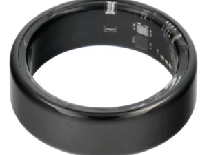 Smart Ring R11M - smart steel ring with charging box Size 8 (18,1mm) black