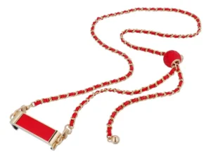 Chain / Rope with holder GLAMOUR fit all models 80mm max width RED