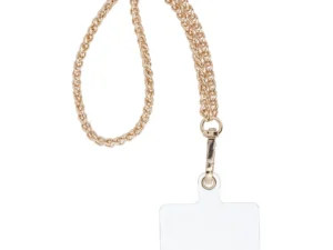 CHAIN #43 Phone lanyard, Phone pendant / cord length 40cm (20cm in the loop) / on wrist - gold