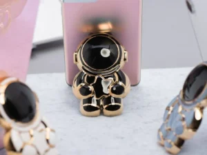 Phone stand ASTRONAUT - stick-on - black