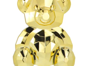 Phone stand BEAR - stick-on - gold