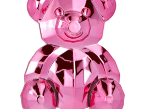Phone stand BEAR - stick-on - pink