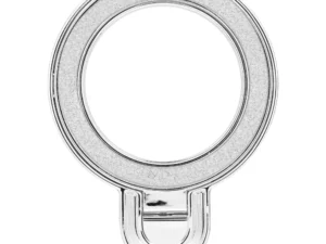 Phone stand CIRCLE GLITTER - stick-on - silver