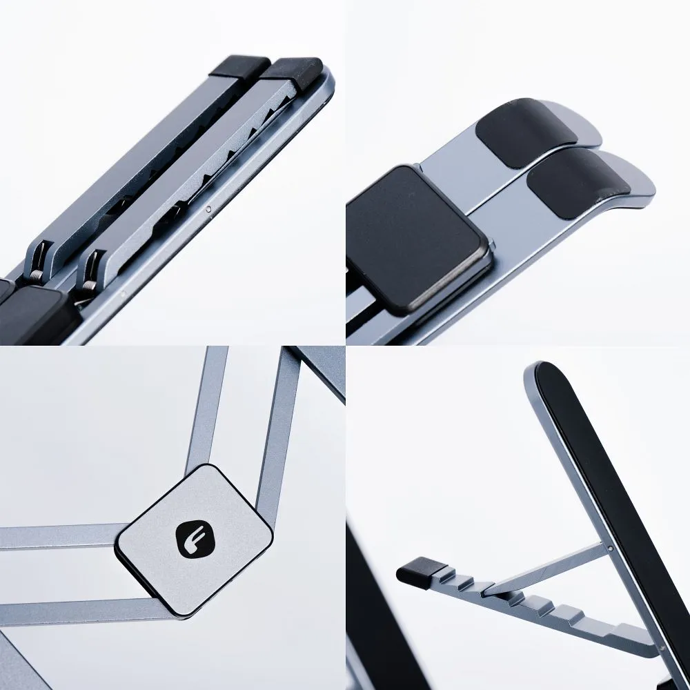 Desk holder for phone / tablet foldable Forcell F-Grip Fold Stand 1 gray - Image 7