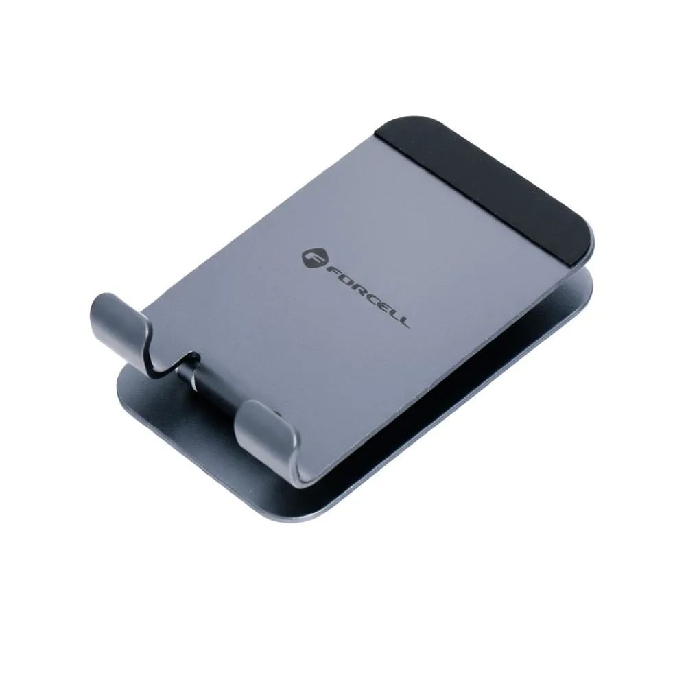 Desk holder for phone / tablet foldable Forcell F-Grip Fold Stand 1 gray - Image 4