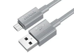 Cable USB A to Micro USB Hoco 2,4A 1 m X107 gray