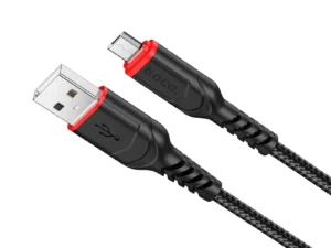 Cable USB A to Micro USB Hoco 2,4A 3 m X59 black