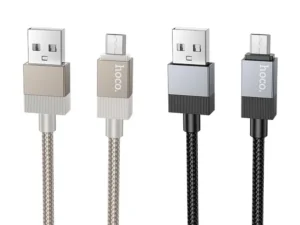 Cable USB A to Micro USB Hoco 2,4A 1 m X110 gold
