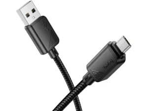 Cable USB A to Micro USB Hoco 2,4A 1 m X113 black