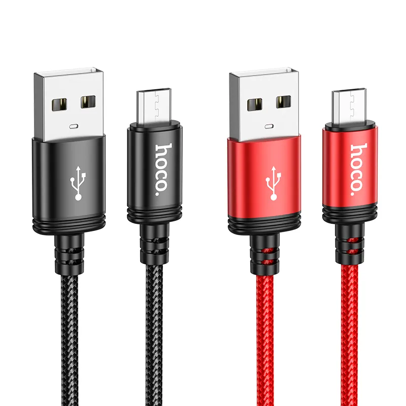 Cable USB A to Micro USB Hoco 2,4A 1 m X89 black - Image 4