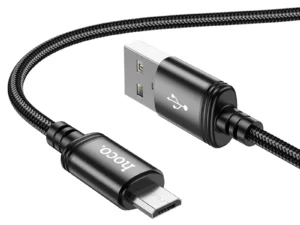 Cable USB A to Micro USB Hoco 2,4A 1 m X89 black
