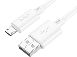 Cable USB A to Micro USB Hoco 2,4A 2 m X88 white