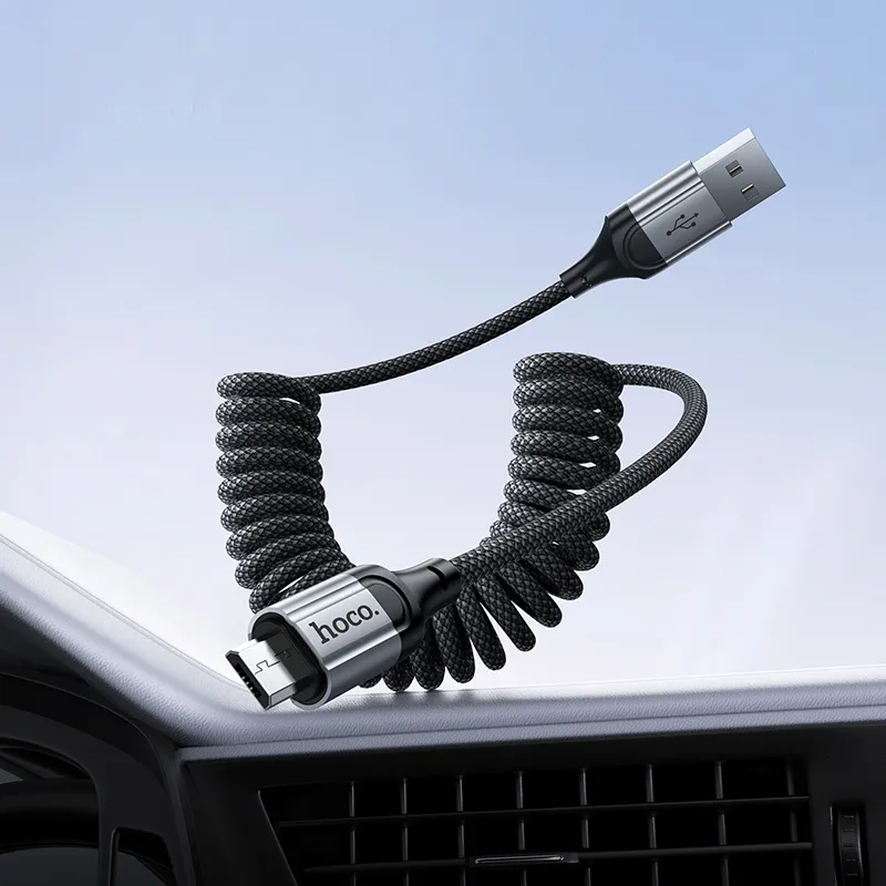 Cable USB A to Micro USB Hoco 2,4A 1,5 m X121 black - Image 8