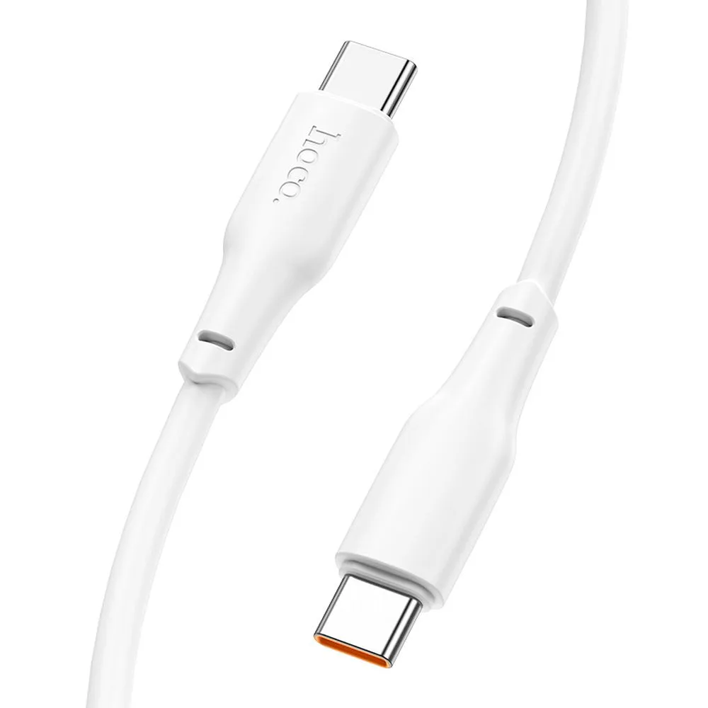 Cable USB C to USB C Hoco 3A 100W 1 m X93 white - Image 3