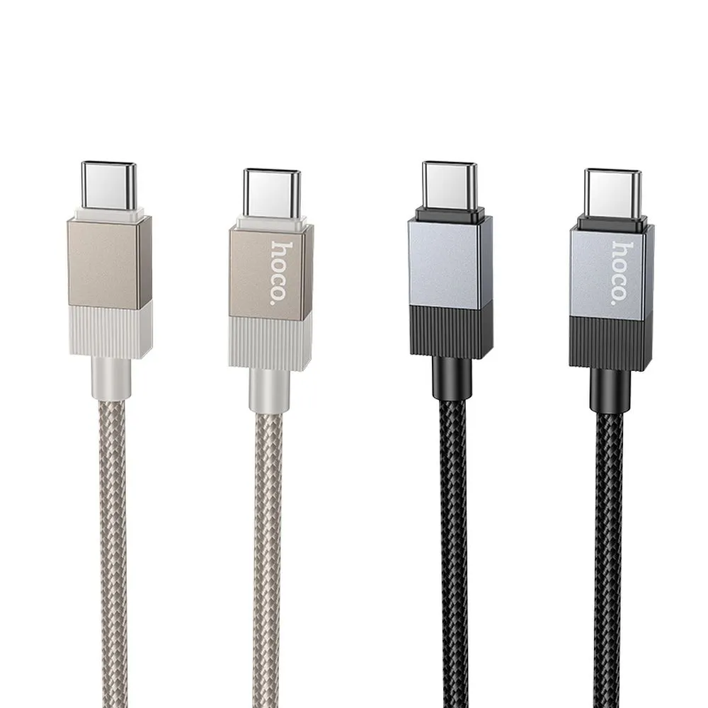 Cable USB C to USB C Hoco 3A 60W 1 m X110 gold - 3. kép