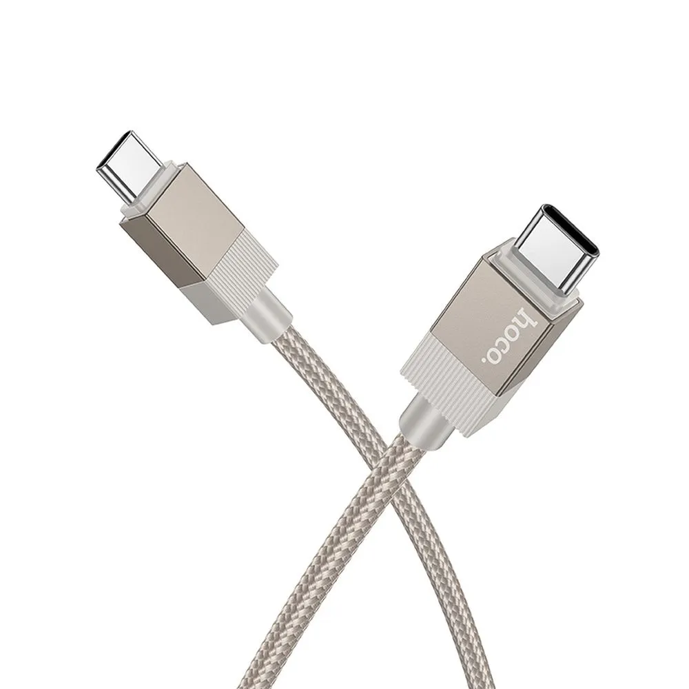 Cable USB C to USB C Hoco 3A 60W 1 m X110 gold - 2. kép
