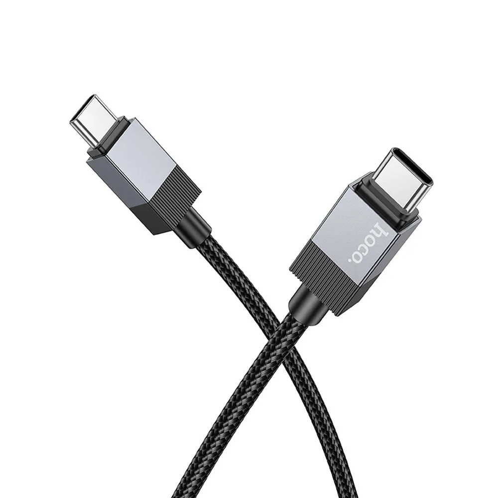 Cable USB C to USB C Hoco 3A 60W 1 m X110 black - Image 2