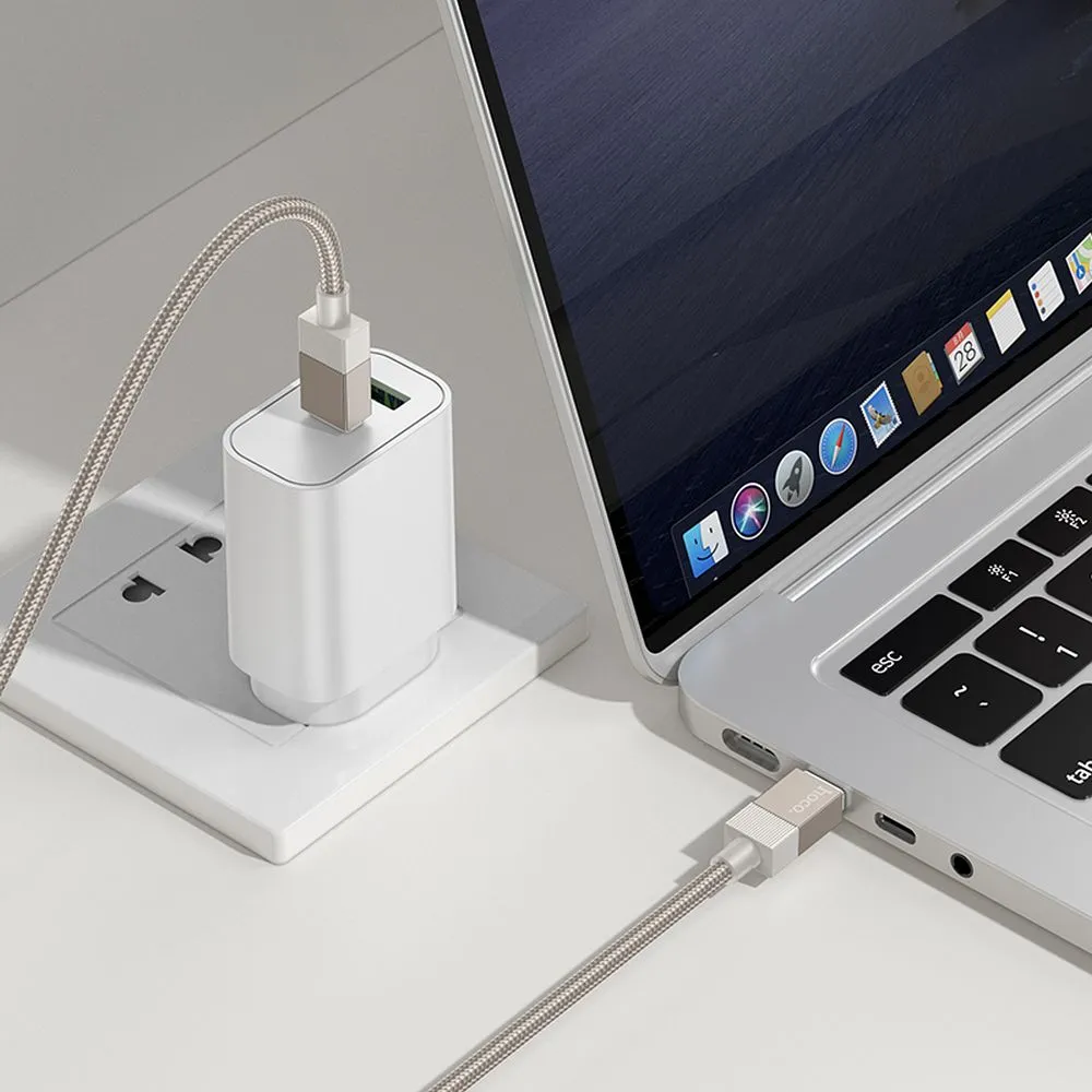 Cable USB C to USB C Hoco 3A 60W 1 m X110 black - Image 5