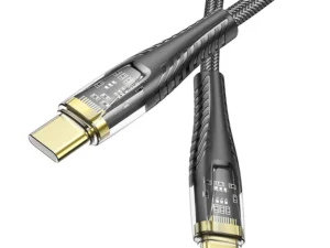 Cable USB C to USB C Hoco 3A 60W 1,2 m U121 black