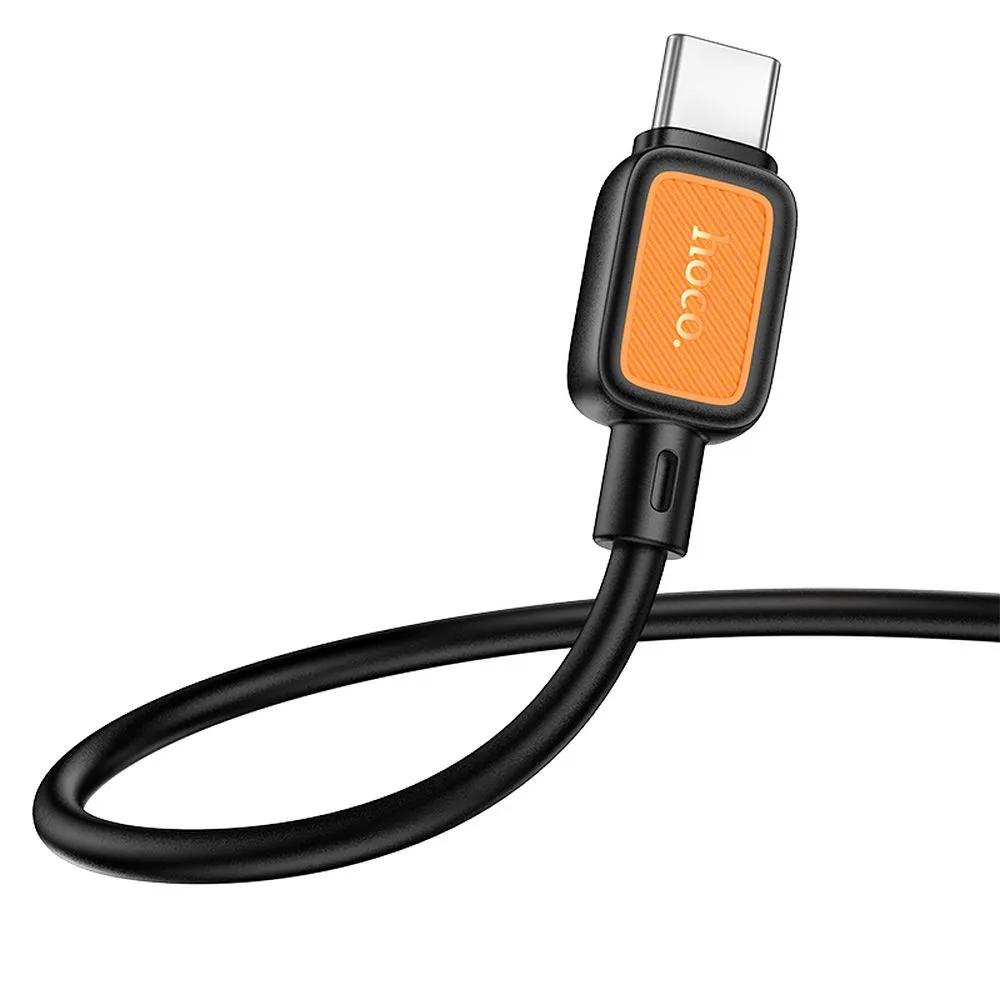 Cable USB C to USB C Hoco 3A 60W 1 m X108 black - Image 3