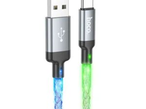 Cable USB A to USB C Hoco 3A 1 m U112 gray