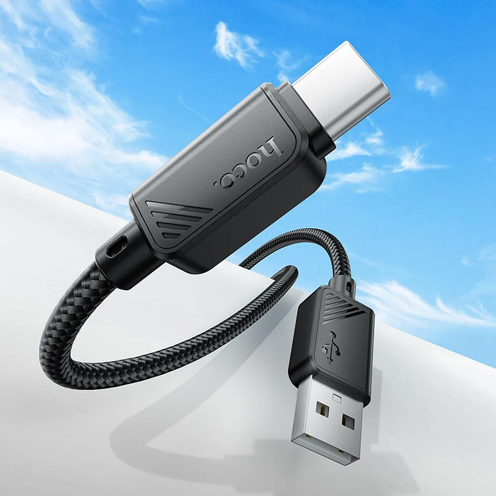 Cable USB A to USB C Hoco 3A 1 m X113 black - Image 3