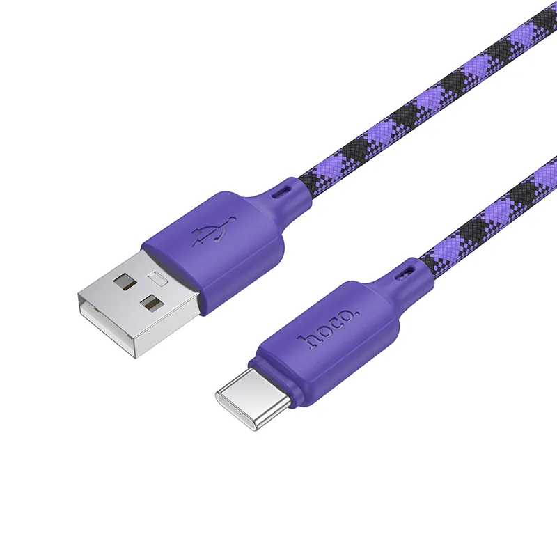 Cable USB A to USB C Hoco 3A 1 m X116 gradient purple - 2. kép