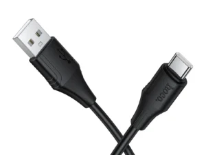 Silicone Cable USB A to USB C Hoco 3A 1 m X124 black