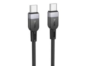 Silicone Cable USB C to USB C Hoco 3A 60W 2 m X109 black