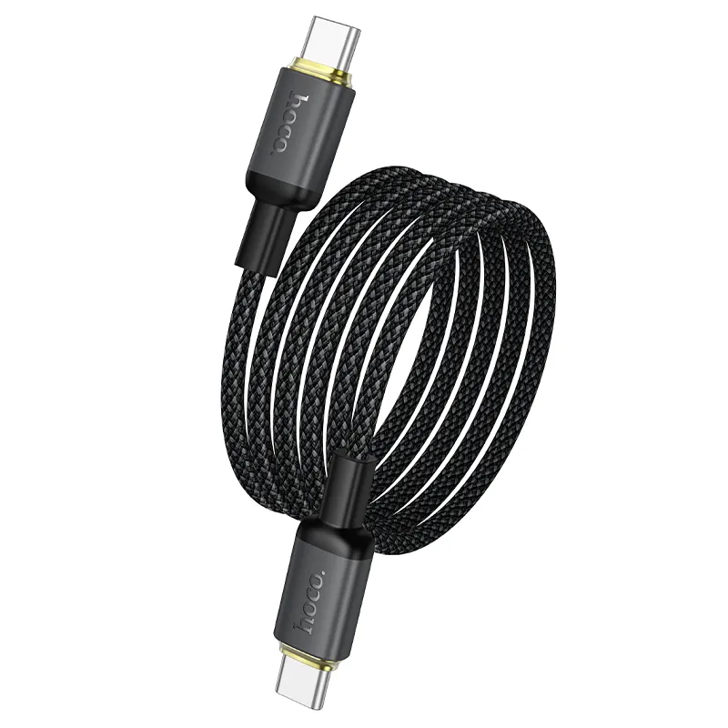 Cable USB C to USB C Hoco 3A 60W 1 m X128 Benefit black - Image 3