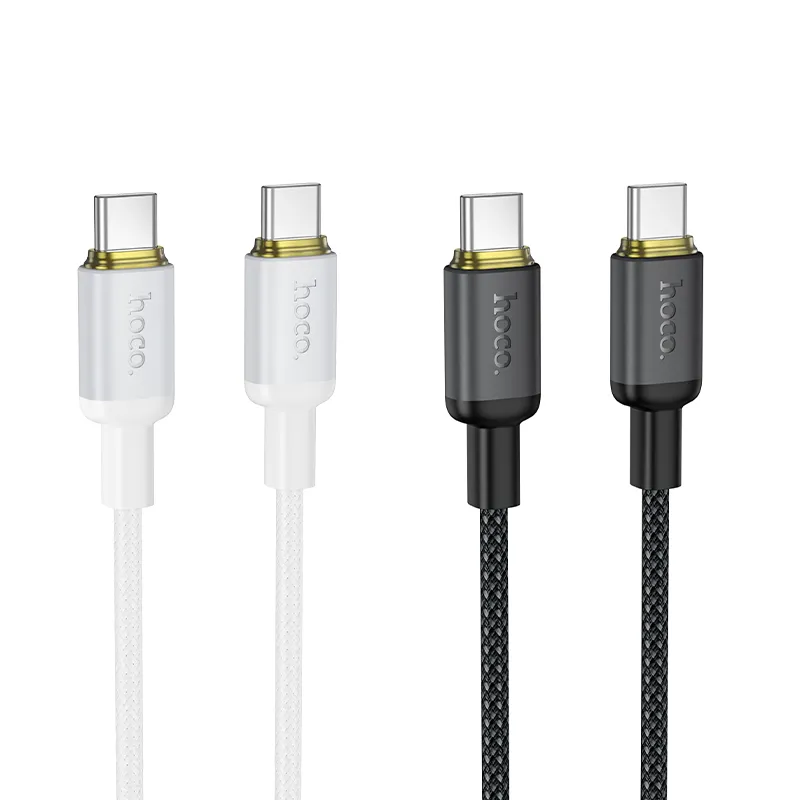 Cable USB C to USB C Hoco 3A 60W 1 m X128 Benefit black - Image 4