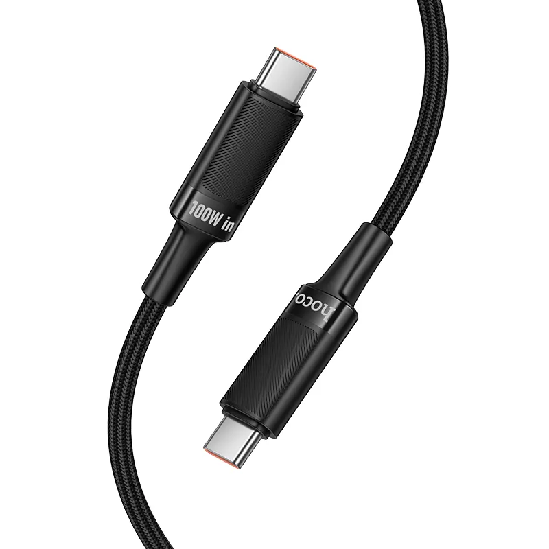 Cable USB C to USB C Hoco PD 5A 100W 1,2 m U153 Extreme black - Image 2