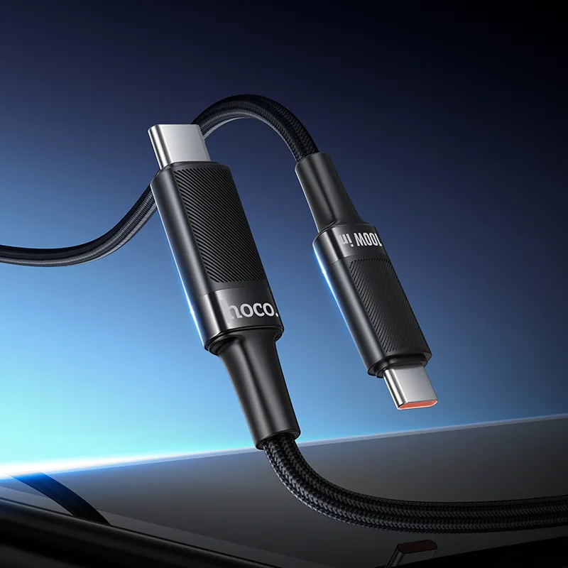 Cable USB C to USB C Hoco PD 5A 100W 1,2 m U153 Extreme black - Image 7
