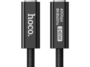 Cable USB C do USB C Hoco USB4 40Gbps/8K60Hz 5A 240W 1m US15 black