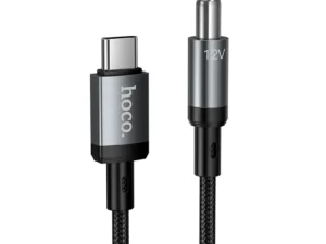 Cable USB C to DC 5,5mm Hoco 12V/1A 1m X129 Advantage black