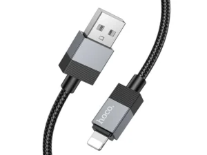 Cable USB A to Lightning Hoco 2,4A 1 m X110 black