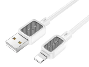 Cable USB A to Lightning Hoco 2,4A 1 m X108 white