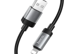 Cable USB A to Lightning Hoco 2,4A 1 m X117 black