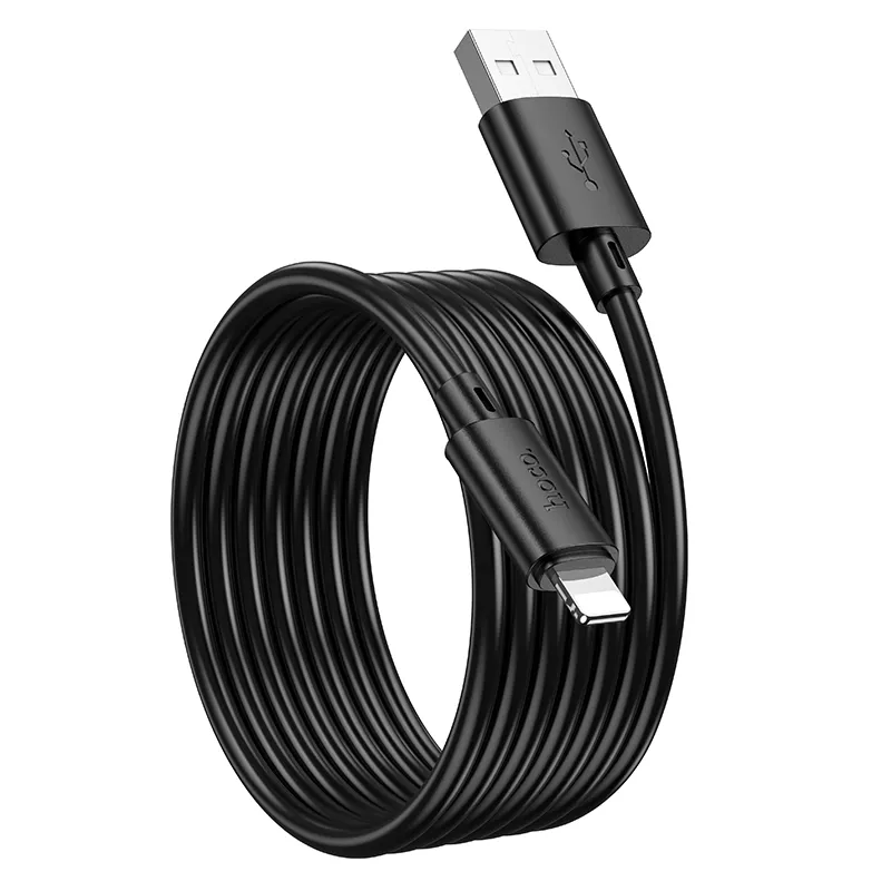 Cable USB A to Lightning Hoco 2,4A 2 m X88 black - Image 3