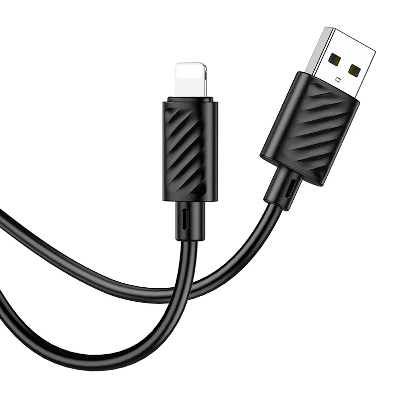 Cable USB A to Lightning Hoco 2,4A 2 m X88 black - Image 2