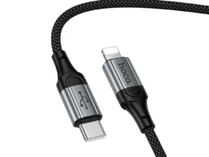 Cable USB C to Lightning Hoco PD 27W 1,5 m X121 black