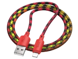 Cable USB A to Lightning Hoco 2,4A 1 m X116 gradient red