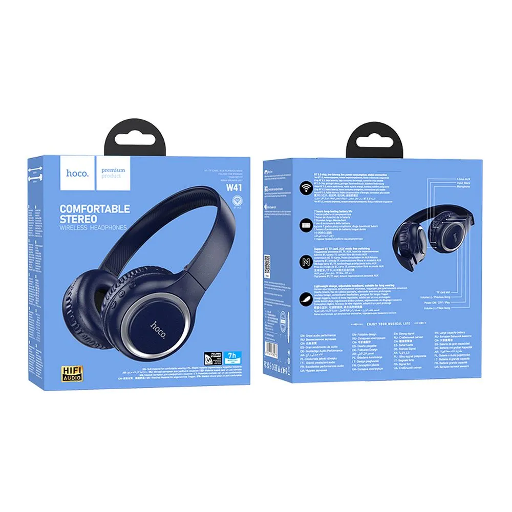 Wireless headphones Hoco W41 black - 2. kép