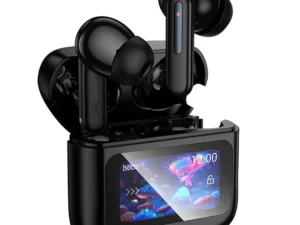 Wireless earphones Hoco with touch screen TWS EQ14 black