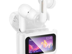 Wireless earphones Hoco with touch screen TWS EQ14 white