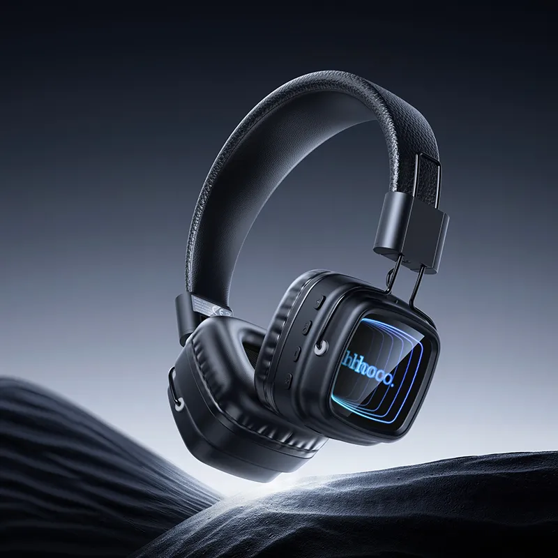Wireless headphones Hoco W72 black - 5. kép